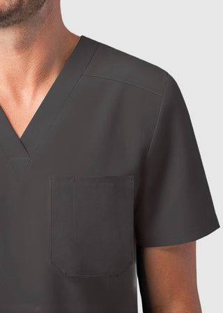 Adar Addition Men's Contemporary Fit V-Neck Scrub Top