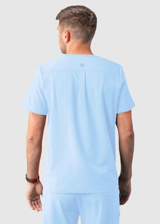 Adar Addition Men's Contemporary Fit V-Neck Scrub Top