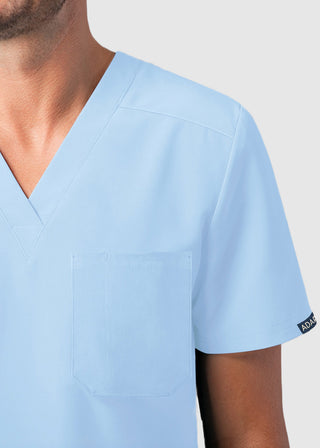 Adar Addition Men's Contemporary Fit V-Neck Scrub Top