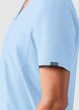 Adar Addition Men's Contemporary Fit V-Neck Scrub Top