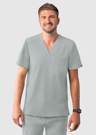 Adar Addition Men's Contemporary Fit V-Neck Scrub Top