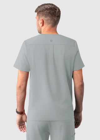 Adar Addition Men's Contemporary Fit V-Neck Scrub Top