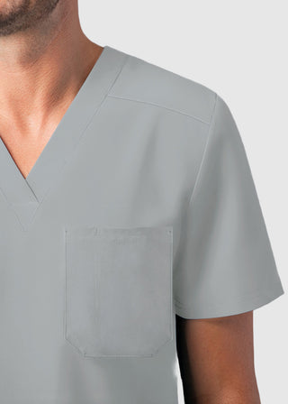 Adar Addition Men's Contemporary Fit V-Neck Scrub Top