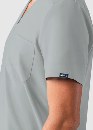 Adar Addition Men's Contemporary Fit V-Neck Scrub Top