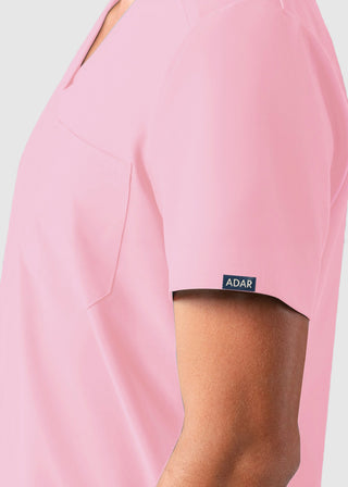 Adar Addition Men's Contemporary Fit V-Neck Scrub Top