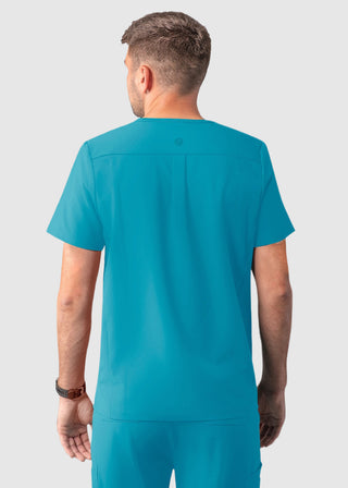 Adar Addition Men's Contemporary Fit V-Neck Scrub Top
