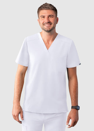 Adar Addition Men's Contemporary Fit V-Neck Scrub Top