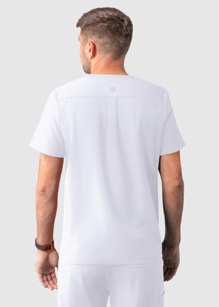 Adar Addition Men's Contemporary Fit V-Neck Scrub Top