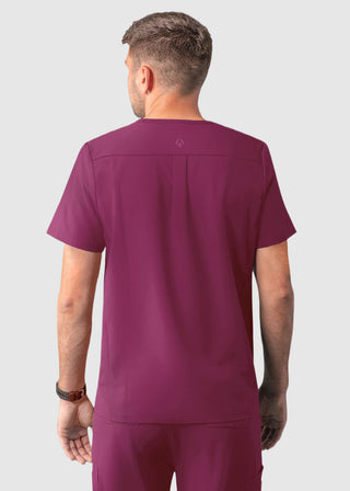 Adar Addition Men's Contemporary Fit V-Neck Scrub Top