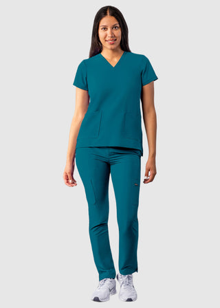 Adar Women's Modern fit V-Neck Top