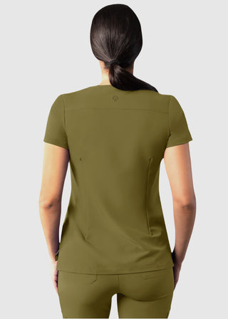 Adar Women's Modern fit V-Neck Top