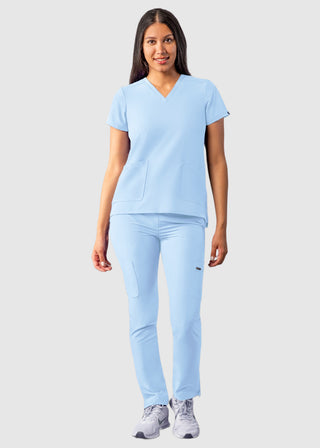 Adar Women's Modern fit V-Neck Top