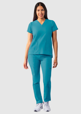 Adar Women's Modern fit V-Neck Top