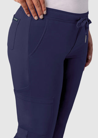 Adar Addition Women's Skinny Leg Mid-rise Addition Skinny Cargo Petite Pant