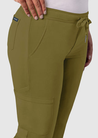 Adar Addition Women's Skinny Leg Mid-rise Addition Skinny Cargo Pant