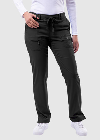 Adar Pro Women's Slim Fit Utility Scrub Tall Pant