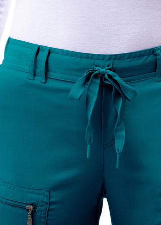 Adar Pro Women's Slim Fit Utility Scrub Petite Pant