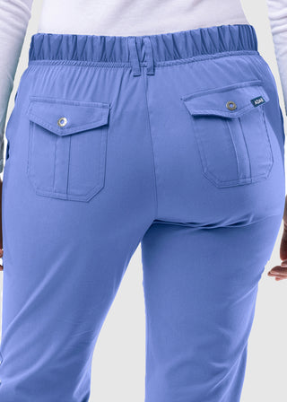 Adar Pro Women's Slim Fit Utility Scrub Petite Pant