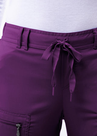 Adar Pro Women's Slim Fit Utility Scrub Petite Pant