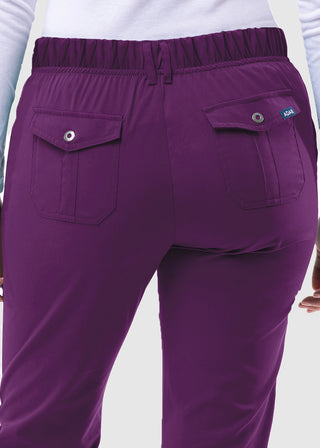 Adar Pro Women's Slim Fit Utility Scrub Petite Pant