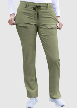 Adar Pro Women's Slim Fit Utility Scrub Tall Pant