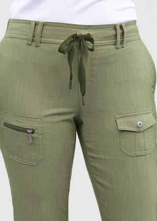 Adar Pro Women's Slim Fit Utility Scrub Tall Pant