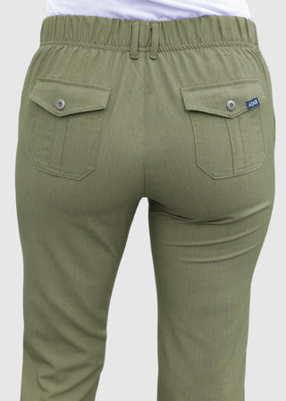 Adar Pro Women's Slim Fit Utility Scrub Tall Pant