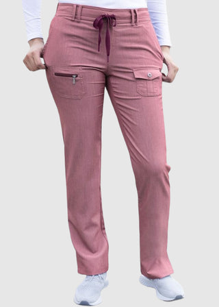 Adar Pro Women's Slim Fit Utility Scrub Petite Pant