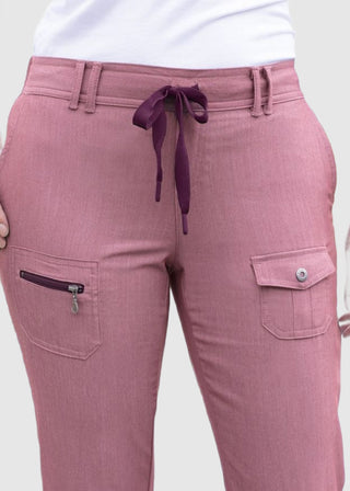 Adar Pro Women's Slim Fit Utility Scrub Tall Pant