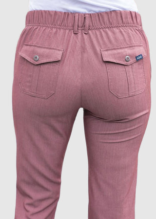 Adar Pro Women's Slim Fit Utility Scrub Petite Pant