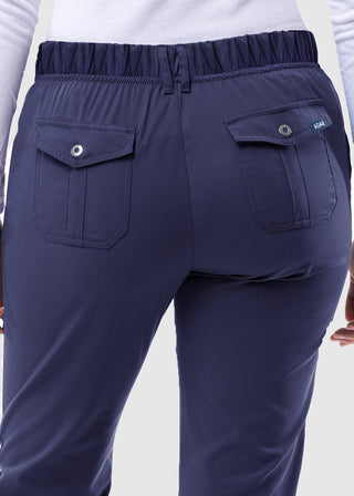 Adar Pro Women's Slim Fit Utility Scrub Petite Pant