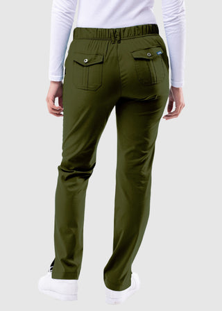 Adar Pro Women's Slim Fit Utility Scrub Petite Pant