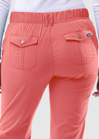 Adar Pro Women's Slim Fit Utility Scrub Petite Pant