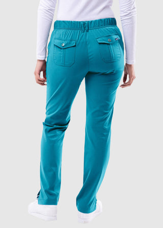 Adar Pro Women's Slim Fit Utility Scrub Petite Pant