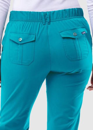 Adar Pro Women's Slim Fit Utility Scrub Tall Pant