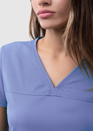 Adar Pro Women's Sweetheart Solid Scrub Top