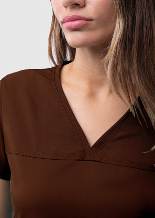 Adar Pro Women's Sweetheart Solid Scrub Top