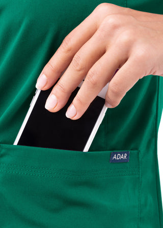 Adar Pro Women's Sweetheart Solid Scrub Top