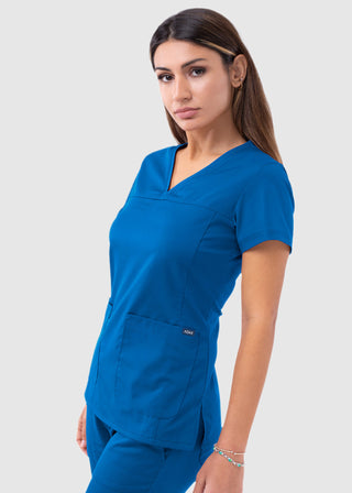 Adar Pro Women's Sweetheart Solid Scrub Top