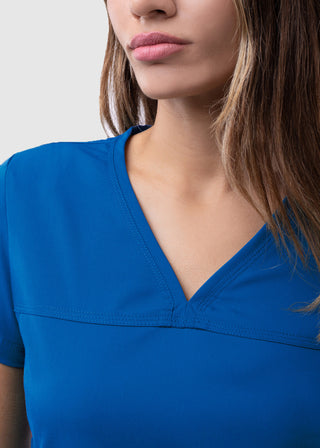 Adar Pro Women's Sweetheart Solid Scrub Top