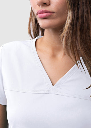 Adar Pro Women's Sweetheart Solid Scrub Top