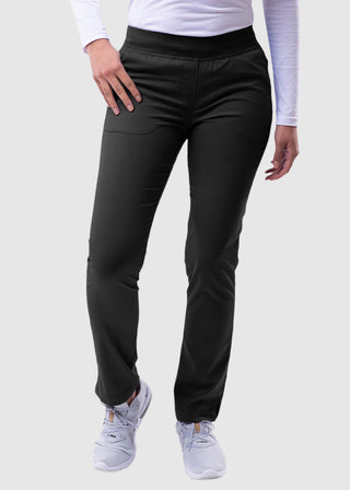 Adar Pro Women's Yoga Knit Waist Tailored Skinny Tall Pant