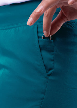 Adar Pro Women's Yoga Knit Waist Tailored Skinny Petite Pant