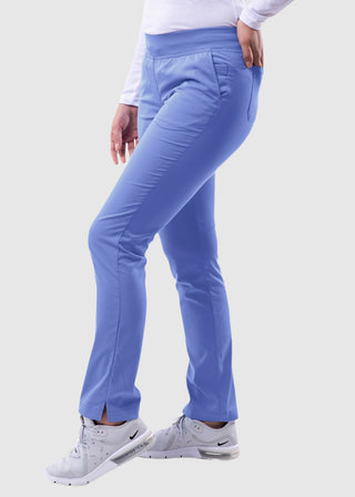 Adar Pro Women's Yoga Knit Waist Tailored Skinny Petite Pant