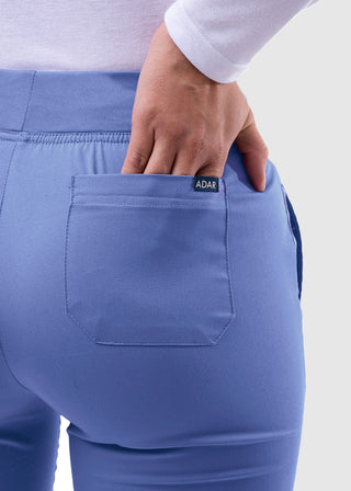 Adar Pro Women's Yoga Knit Waist Tailored Skinny Tall Pant