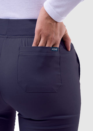 Adar Pro Women's Yoga Knit Waist Tailored Skinny Tall Pant