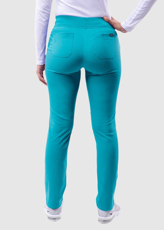 Adar Pro Women's Yoga Knit Waist Tailored Skinny Tall Pant