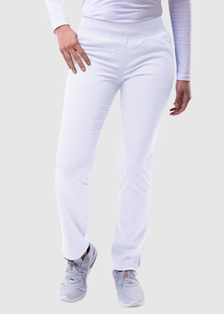 Adar Pro Women's Yoga Knit Waist Tailored Skinny Petite Pant