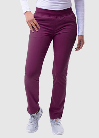 Adar Pro Women's Yoga Knit Waist Tailored Skinny Tall Pant