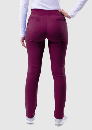 Adar Pro Women's Yoga Knit Waist Tailored Skinny Petite Pant